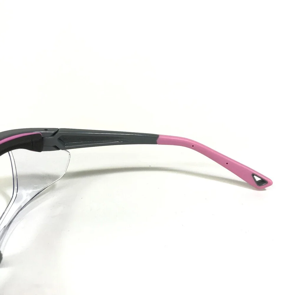OnGuard Safety Goggles Eyeglasses Frames OG220S Gray Pink Clear Z87-2 55-15-130
